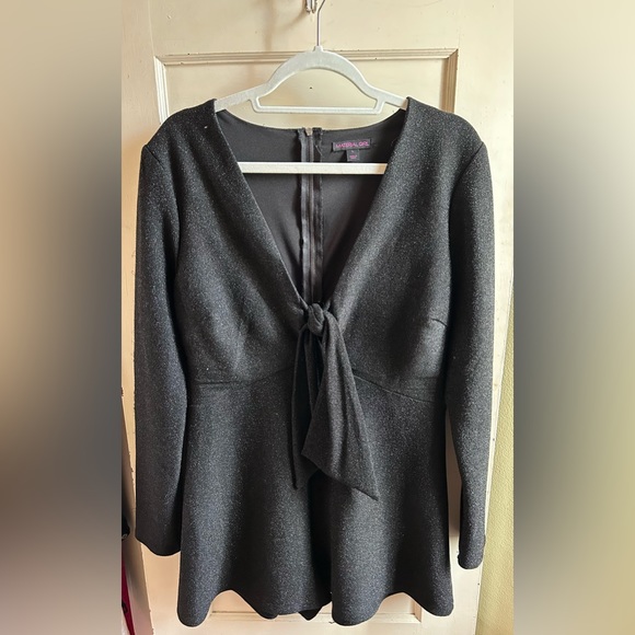 Material Girl Black Sparkle Romper - Picture 3 of 5